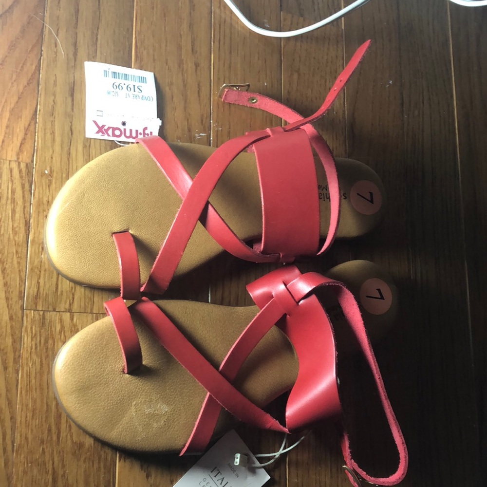 Red Sandals - Never Worn